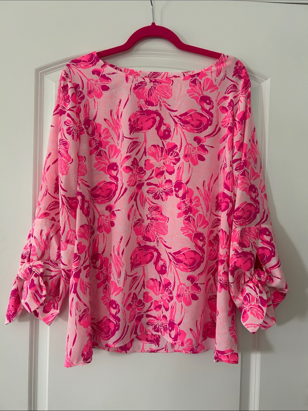 Lilly Pulitzer Langston Top Women’s Coral Reef Tint Flamingle NWT